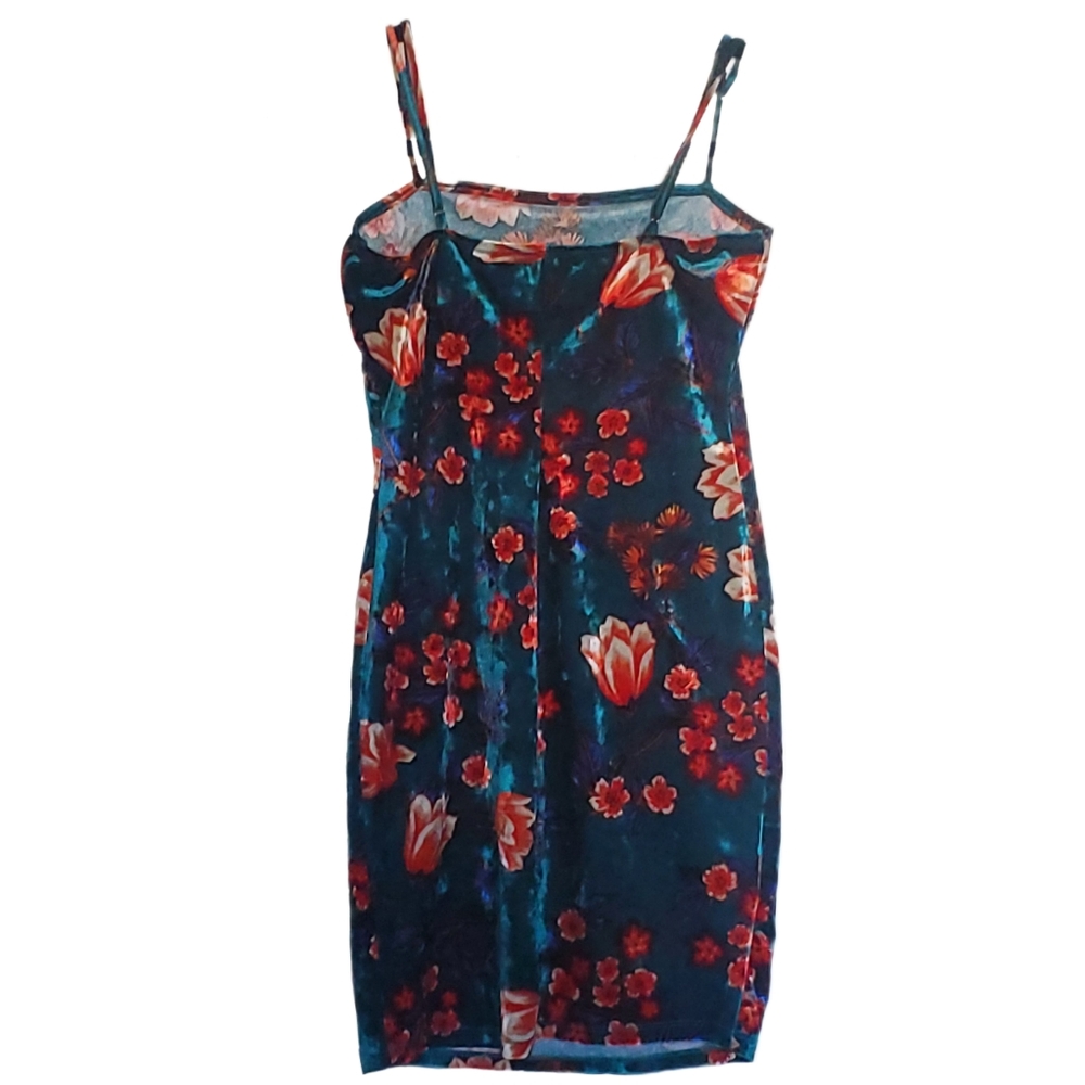 FOREVER 21 velvet floral dress - Picture 3 of 11